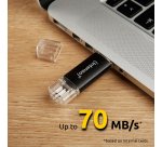 Intenso Twist Line unità flash USB 32 GB USB Type-A / USB Type-C 3.2 Gen 1 (3.1 Gen 1) Antracite