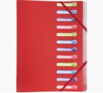 Trieur polypropylène 3 rabats 12 compartiments OPAK