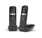 Gigaset AS690 DUO Telefono analogico/DECT Identificatore di chiamata Nero