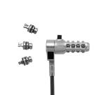 DICOTA D32128 câble antivol Noir, Acier 2 m