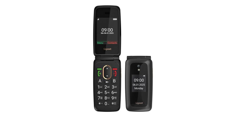 Gigaset GL795 7,11 cm (2.8") 142 g Nero Telefono per anziani