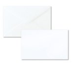 Scatola 100 biglietti + 100 buste - Bristol - bianco - 9 x 14 cm - Rex Sadoch