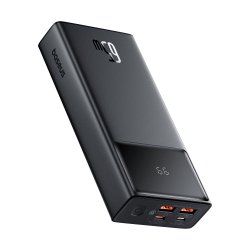 Baseus STAR LORD OVERSEAS EDITION 20.000 MAH DIGITAL DISPLAY POWERBANK 65W-SIYAH Polímero de litio 20000 mAh Negro