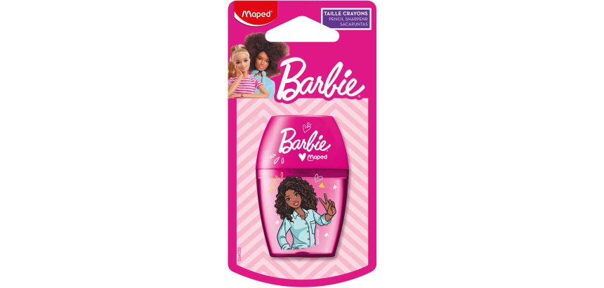 Taille-crayon Barbie, en plastique, rose