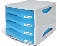 ARDA TR15P4PBL vassoio da scrivania Grigio, Blu