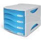 ARDA TR15P4PBL desk tray/organizer Grey, Blue
