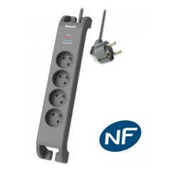 MCL SPN3140A/19 multiprise 2 m 4 sortie(s) CA Intérieure Gris