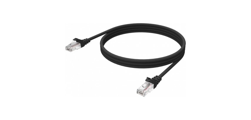 Vision TC 1MCAT6A/BL câble de réseau Noir 1 m Cat6a U/UTP (UTP) Rond