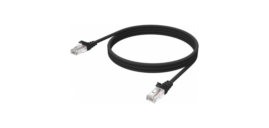 Vision TC 1MCAT6A/BL câble de réseau Noir 1 m Cat6a U/UTP (UTP)