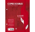 Copies doubles sous film 7000 17x22 cm 200 pages perforées 2 trous grands carreaux 70 g
