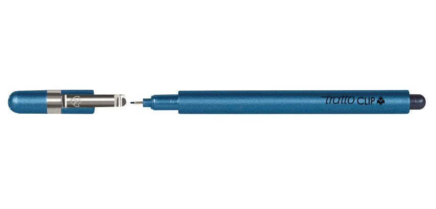 Tratto Clip fineliner Fine Blue 12 pc(s)