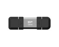 Silicon Power SP128GBUC3C51V1S lecteur USB flash 128 Go USB Type-A / USB Type-C 3.2 Gen 1 (3.1 Gen 1) Noir, Argent
