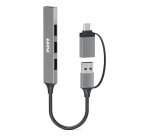 Port Designs 900160 hub & concentrateur USB Type-C 5000 Mbit/s Argent