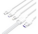 Vention CTRWG cable USB USB 2.0 1,5 m USB A USB C/Micro-USB B/Lightning 0,48 Gbit/s 120 W Blanco
