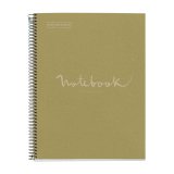 Cahier carte spirale ECO EMOTION 21x29,7cm 160 pages 80g 5x5. Coloris vert