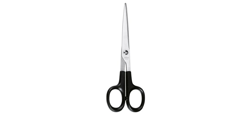 Lebez 4329 Art & Craft scissors, Office scissors, Universal Straight cut Black, Stainless steel