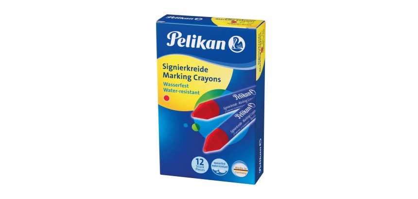 Pastello industriale 762 - rosso - Pelikan - conf. 12 pezzi