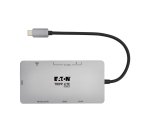 Tripp Lite U442-DOCK8G-GG station d'accueil Avec fil USB 3.2 Gen 1 (3.1 Gen 1) Type-C Noir, Gris