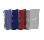 Carnet Oxford office Essentials 9x14cm petits carreaux 5mm 100 pages reliure spirale couverture carte coloris assortis