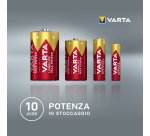 Varta Longlife Max Power, Batteria Alcalina, AAA, Micro, LR03, 1.5V, Blister da 4, Made in Germany