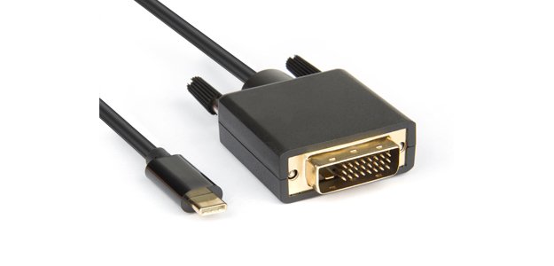 Hamlet XVAUC-DV4K20 cavo e adattatore video 2 m USB tipo-C DVI Nero