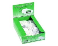 Etichette con filo A391 - 28 x 43 mm - bianco - Lebez - conf. 500 pezzi