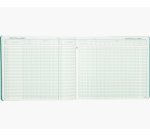 Journal exacompta caisse/banque tête paresseuse 270x320mm horizontal 31 lignes 80 pages 13 débits 6 crédits