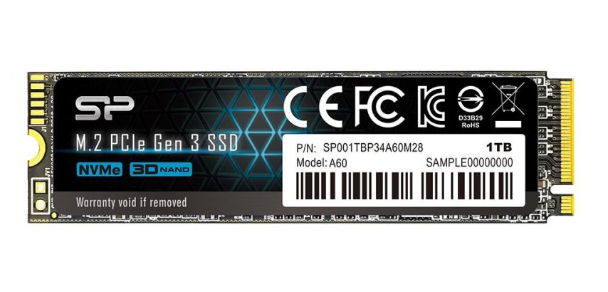 Silicon Power P34A60 1 To M.2 PCI Express NVMe SLC