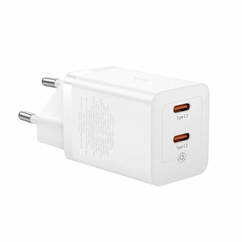 Baseus GaN5 Pro 40W Universal Blanco Corriente alterna Carga rápida Interior