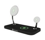 XtremeMac XMG-XM3-03 chargeur d'appareils mobiles Casques, Smartphone, Smartwatch Noir USB Recharge sans fil Intérieure