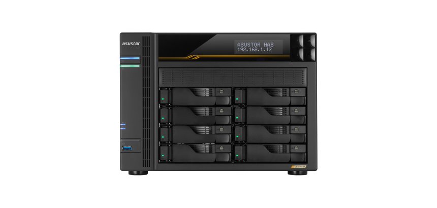 Asustor LOCKERSTOR 8 Gen3 NAS Bureau AMD Ryzen V3C14 16 Go DDR5 ADM Noir