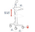 Ergotron Neo-Flex LCD Cart Gris Ecran plat Panier/chariot multimédia