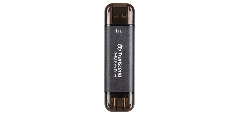 Transcend ESD310C Technologie Thunderbolt 1 To USB Type-A vers USB Type-C USB 3.2 Gen 2x2 Noir