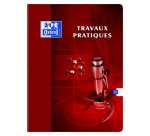 Cahier Oxford de travaux pratiques 24x32cm grands carreaux Seyès/uni blanc 80 pages agrafées couverture carte coloris assortis