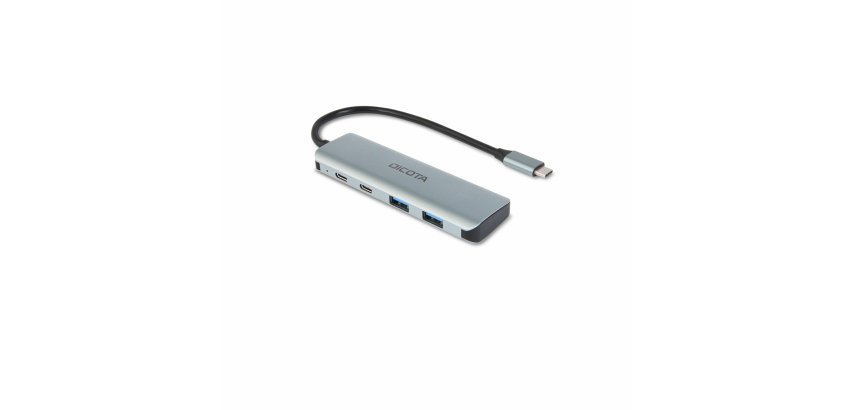 DICOTA D32061 hub & concentrateur USB Type-C 10000 Mbit/s Argent