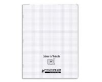 Cahier A Rabat Conquerant Classique Agrafe 240X320 96P 90G Q5/5 Polypro Incolore
