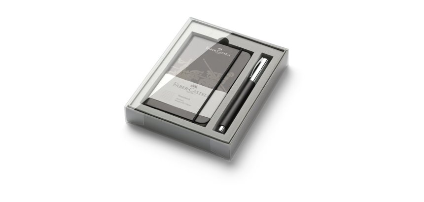 FABER-CASTELL Set d'écriture Ambition résine, noir