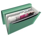 Trieur à rabat Esselte Colour'Breeze 6 compartiments, en polypropylène 6,5/10ème. Coloris Vert