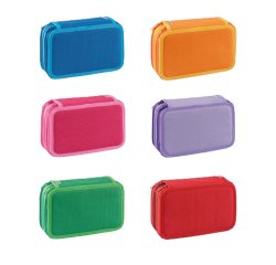 Favorit 400184016 astuccio per matita Astuccio portamatite Tessuto Colori assortiti