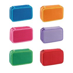 Favorit 400184016 pencil case Soft pencil case Fabric Assorted colours