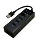 MCL USB3-M104B/N hub & concentrateur USB 3.2 Gen 1 (3.1 Gen 1) Type-A 5000 Mbit/s Noir