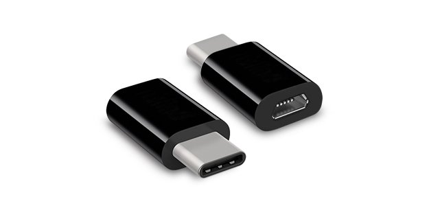 Hamlet XADTC-UM-MF adattatore per inversione del genere dei cavi USB-C Micro USB Nero
