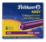 Cartouche pelikan courte standard violet étui 6 unités