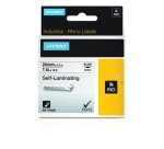 DYMO RHINO Etiquette industrielle auto-laminée noir/blanc