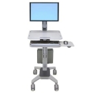 Ergotron WorkFit C-Mod, Single Display Sit-Stand Workstation 68,6 cm (27") Sol Gris