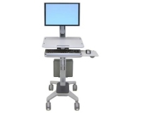 Ergotron WorkFit C-Mod, Single Display Sit-Stand Workstation 68,6 cm (27") Sol Gris