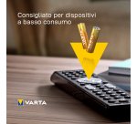 Varta Longlife, Batteria Alcalina, AA, Mignon LR6, 1.5V, Blister da 4, Made in Germany