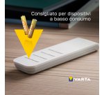 Varta Longlife, Batteria Alcalina, AAA, Micro, LR03, 1.5V, Blister da 4, Made in Germany