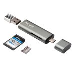 PNY R-TC-UA-3N1E01-RB lecteur de carte mémoire USB 3.2 Gen 1 (3.1 Gen 1) Type-C Métallique