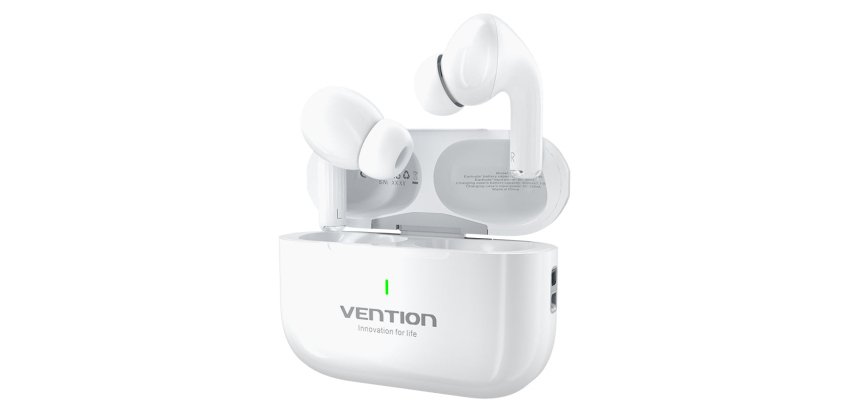 Vention Echo Lite E11 Auriculares True Wireless Stereo (TWS) De oreja abierta Llamadas/Música USB Tipo C Bluetooth Blanco